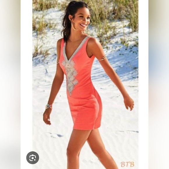 Lilly Pulitzer Dresses & Skirts - NWT Lilly Pulitzer Valli Shift Dress Cayene Coral Size 8